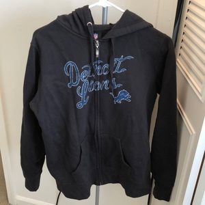 Detroit lions zip up hoodie